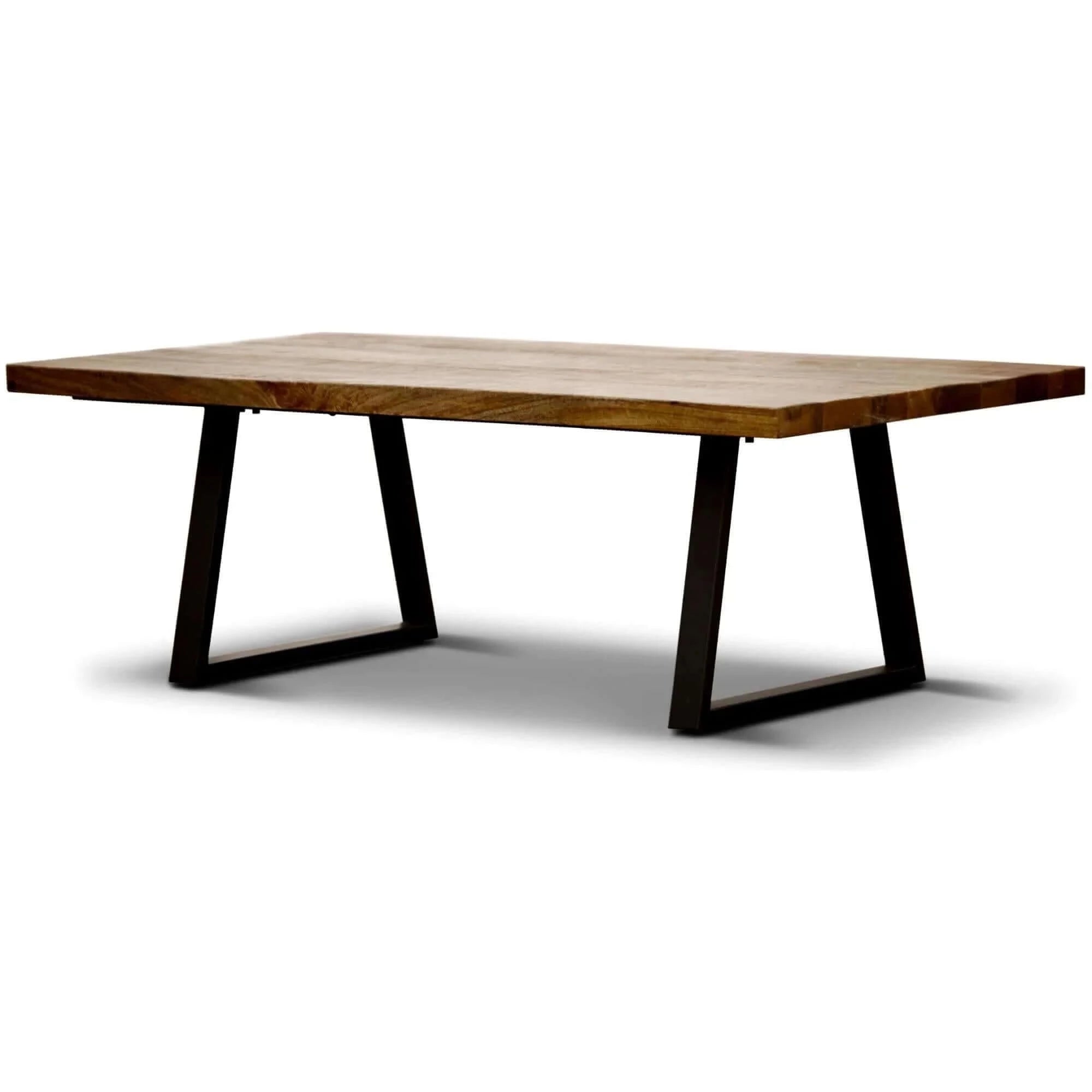 Buy begonia coffee table 130cm live edge solid mango wood unique furniture - natural - upinteriors-Upinteriors
