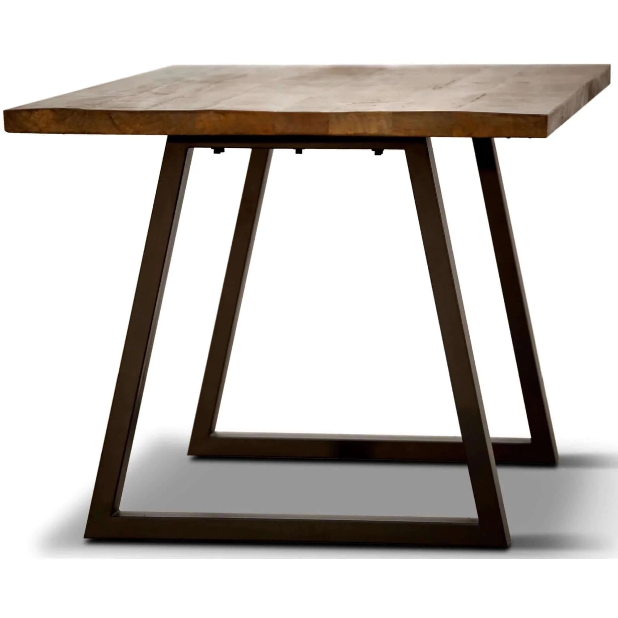 Buy begonia dining table 180cm live edge solid mango wood unique furniture - natural - upinteriors-Upinteriors