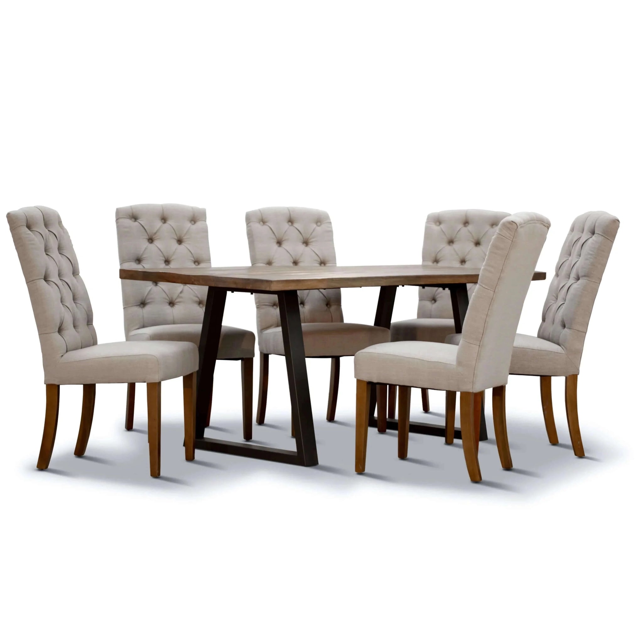 Buy begonia dining table 220cm live edge solid mango wood unique furniture - natural - upinteriors-Upinteriors