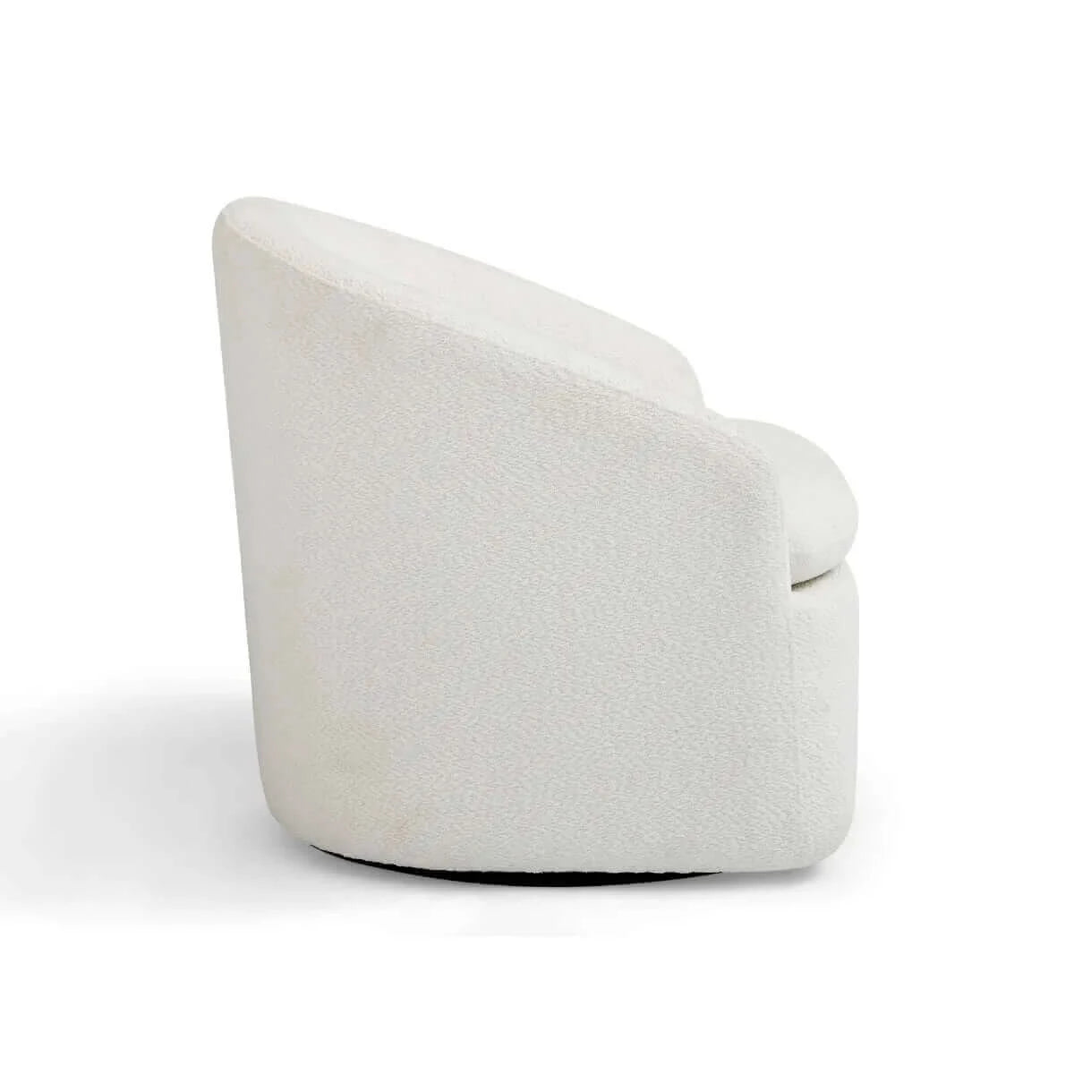Buy carrie white boucle swivel chair - upinteriors-Upinteriors