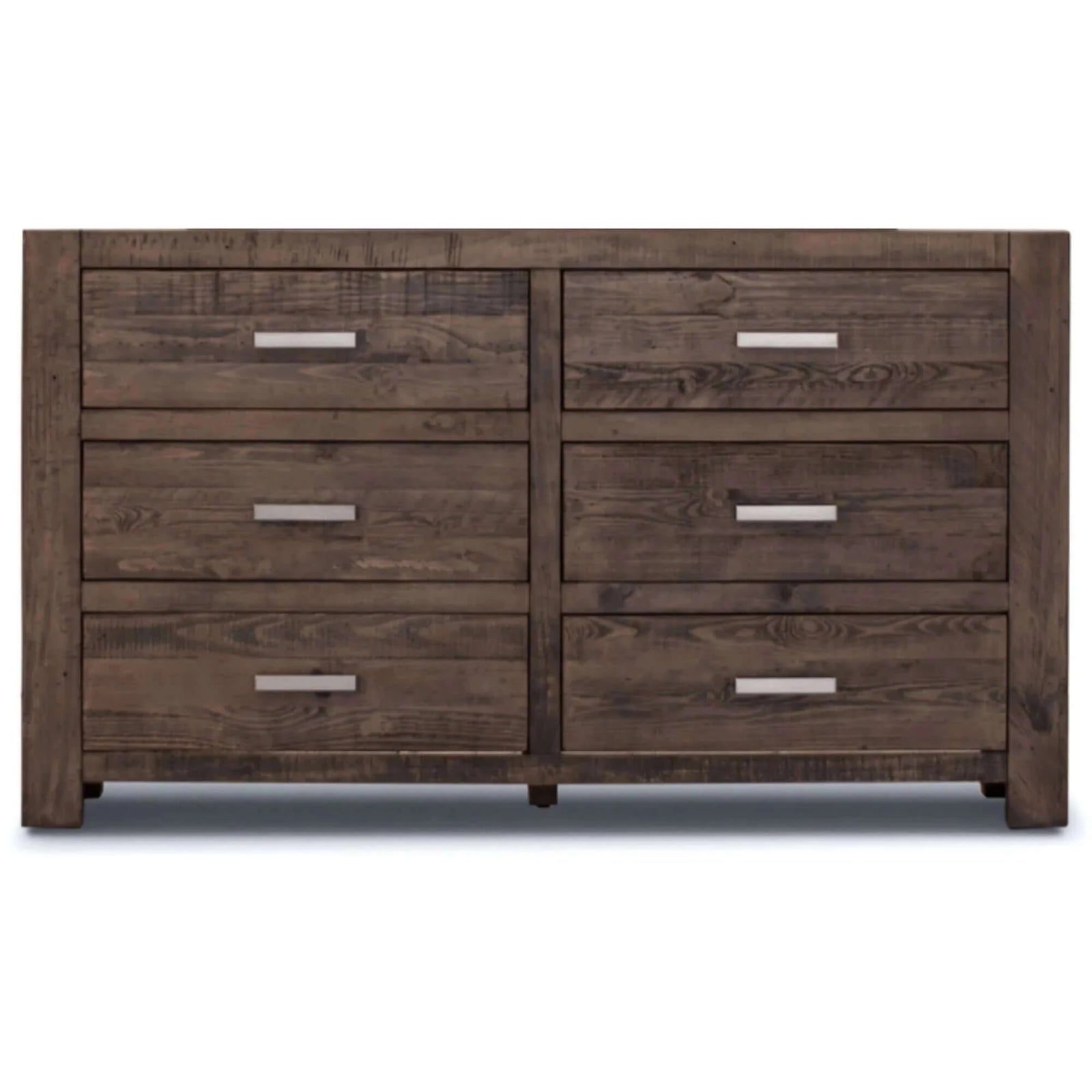 Buy catmint dresser 6 chest of drawers solid pine wood storage cabinet - grey stone - upinteriors-Upinteriors