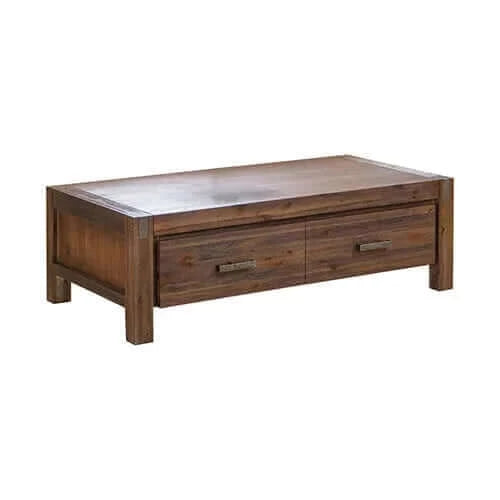 Buy Coffee Table Solid Acacia Wood & Veneer 1 Drawers Storage – Upinteriors-Upinteriors