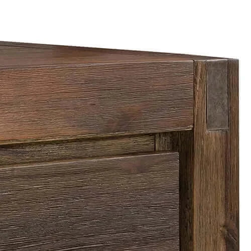 Coffee Table Solid Acacia Wood & Veneer 1 Drawers Storage Chocolate Colour-Upinteriors