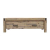 Buy coffee table solid acacia wood & veneer 1 drawers storage oak colour - upinteriors-Upinteriors