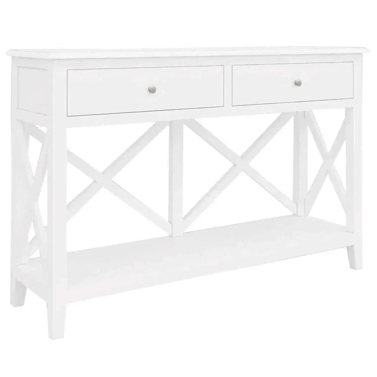 Daisy Console 120cm Solid Acacia Hallway Entry Table White