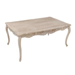 Buy dining table oak wood plywood veneer white washed finish in large size - upinteriors-Upinteriors