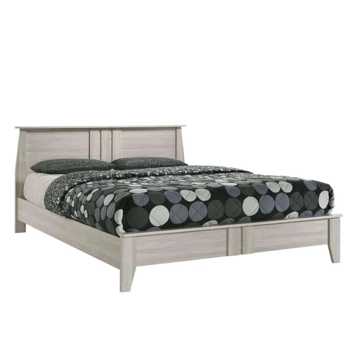 Buy double wooden bed frame base - upinteriors-Upinteriors