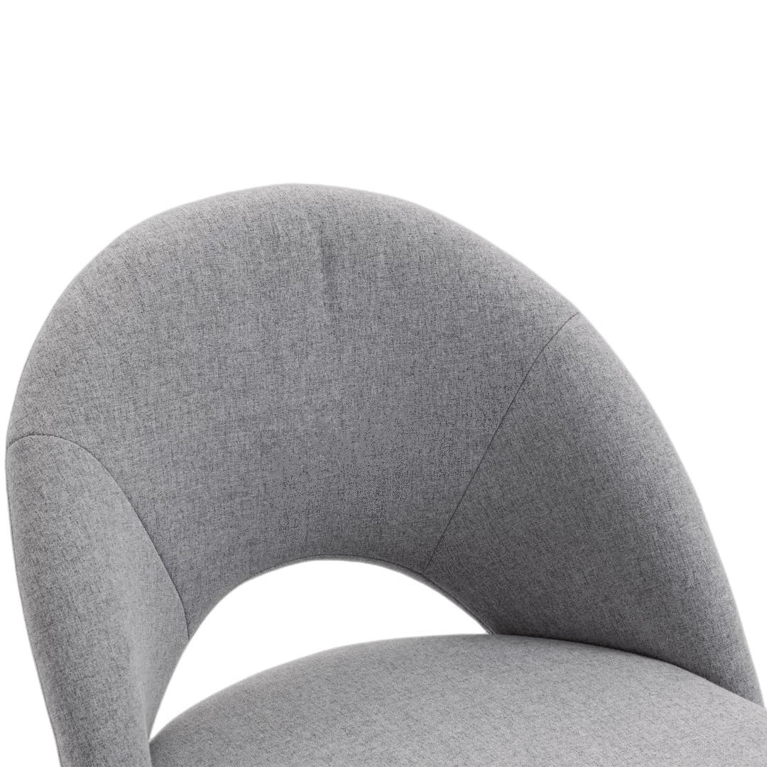 Buy fabric office chair computer upholstered swivel home desk chair grey - upinteriors-Upinteriors