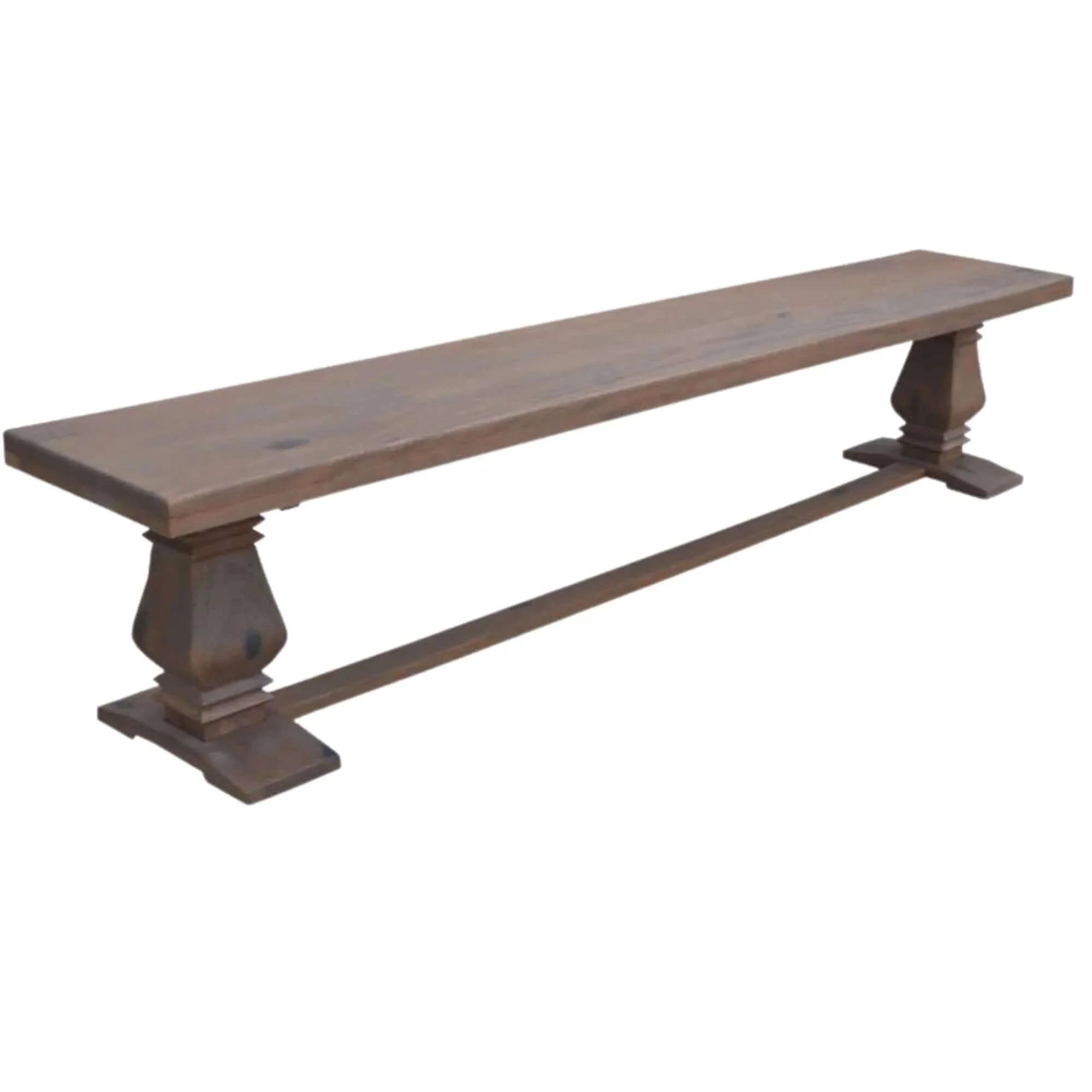 Buy florence dining table seat bench 230cm french provincial pedestal solid timber - upinteriors-Upinteriors