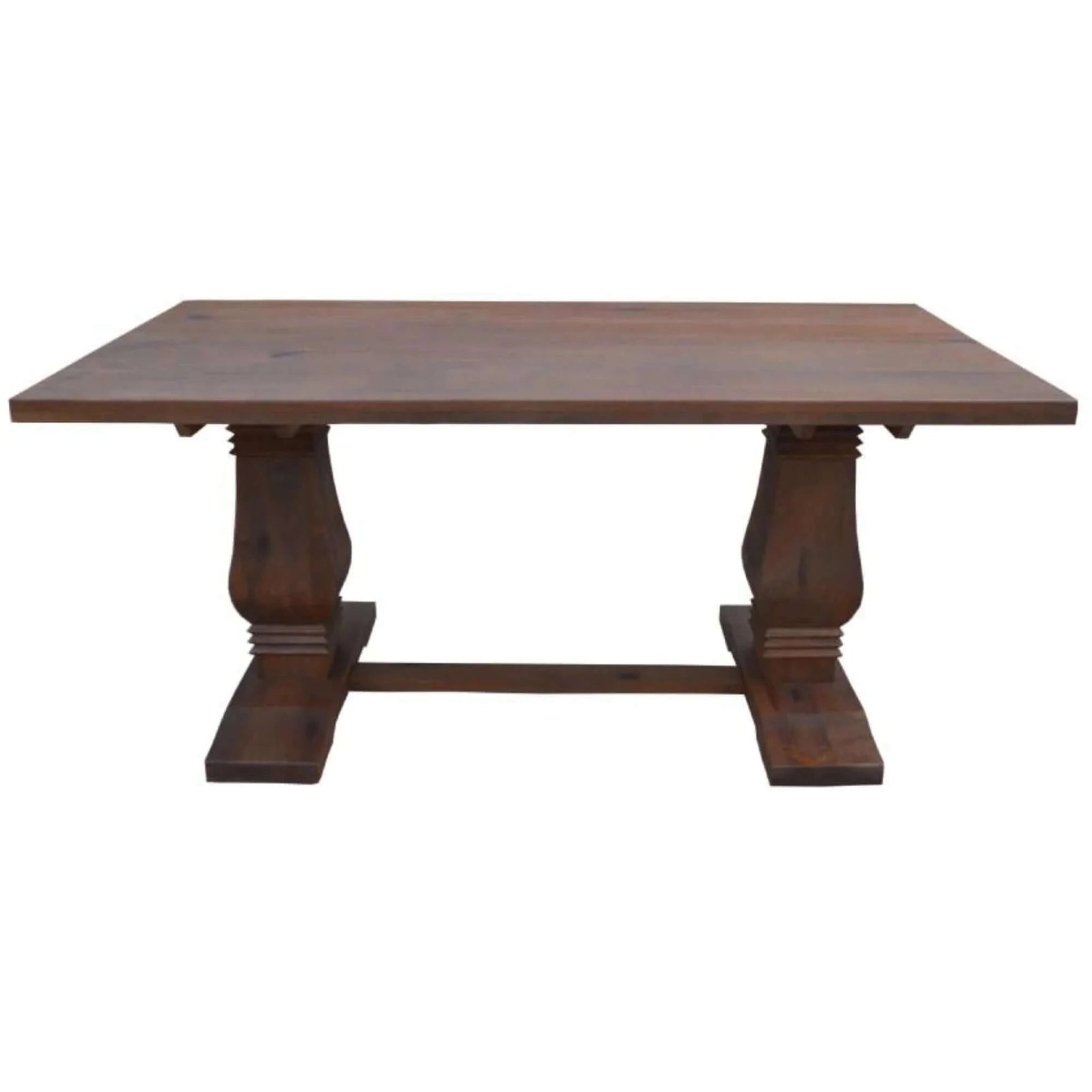 Buy florence high dining table 200cm french provincial pedestal solid timber wood - upinteriors-Upinteriors
