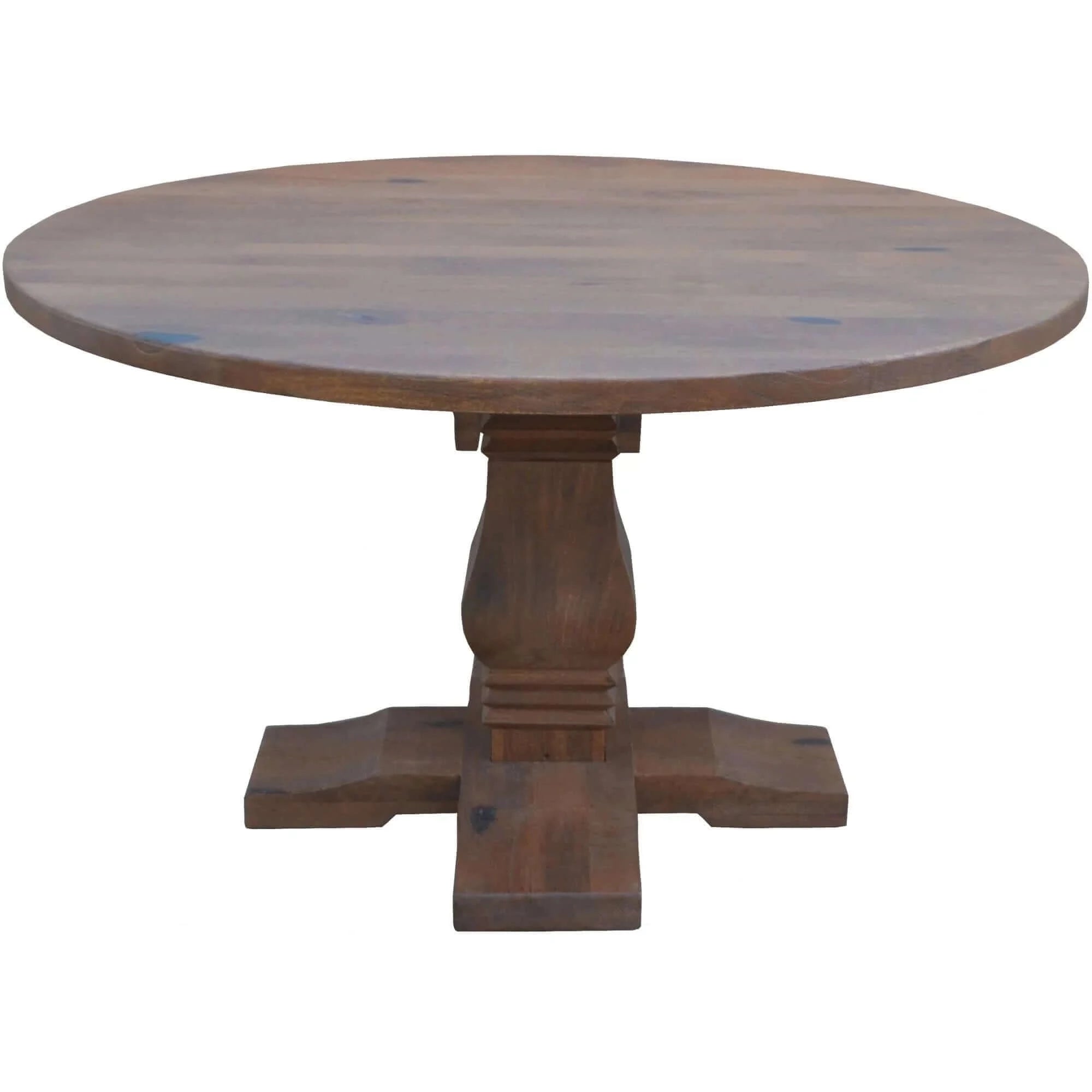 Buy florence round dining table 135cm french provincial pedestal solid timber wood - upinteriors-Upinteriors