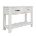 Buy foxglove console hallway entry table 110cm solid mt ash timber wood - white - upinteriors-Upinteriors