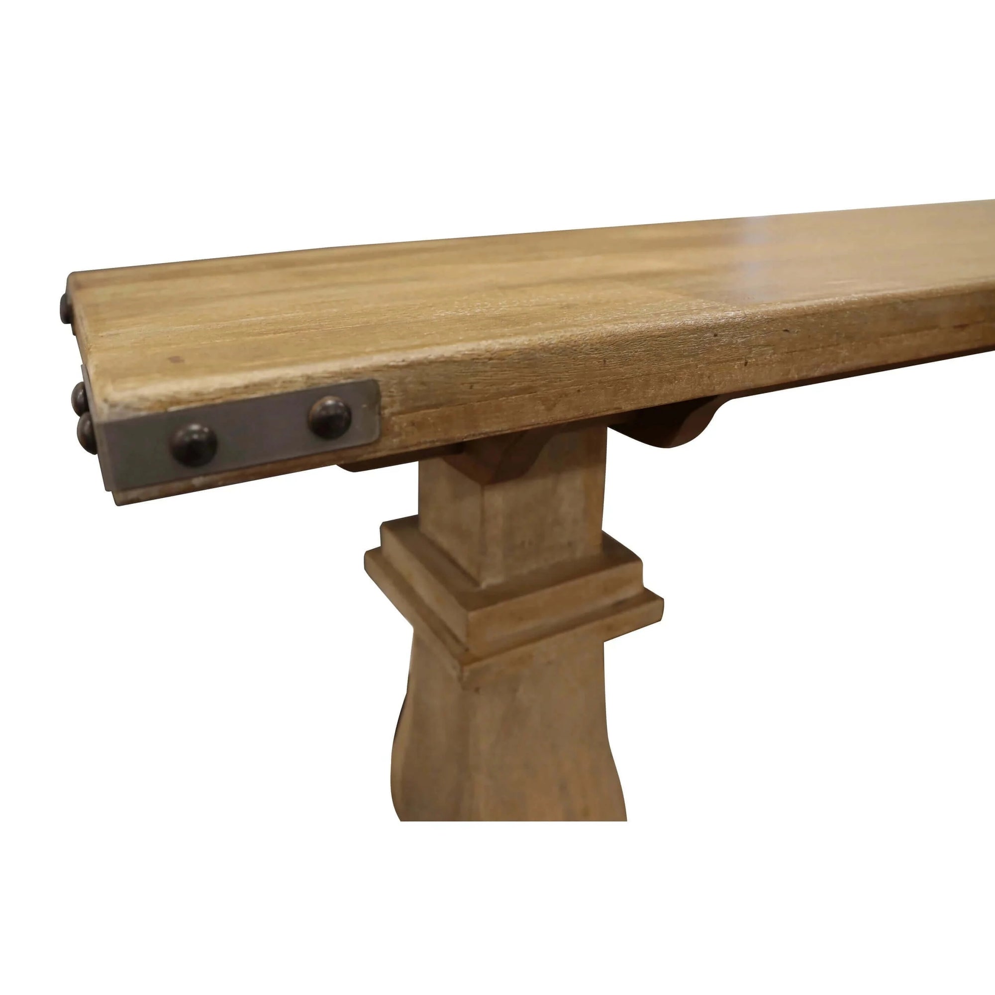 Buy gloriosa console entry hallway table 160cm pedestal mango wood - honey wash - upinteriors-Upinteriors