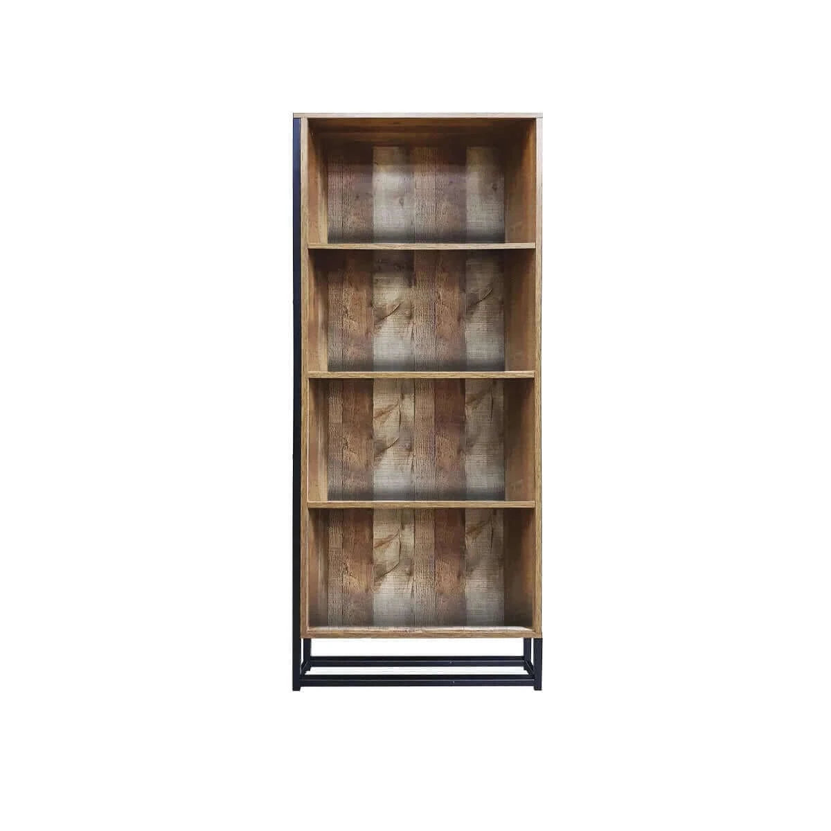 Buy home master vogue wood tone bookcase stylish rustic flawless design 166cm - upinteriors-Upinteriors