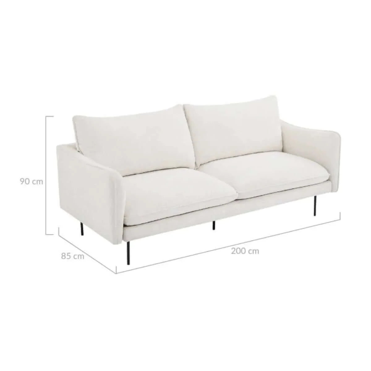 Buy jasmine boucle 3 seater sofa - upinteriors-Upinteriors