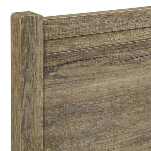 Buy king size bed frame natural wood like mdf in oak colour - upinteriors-Upinteriors