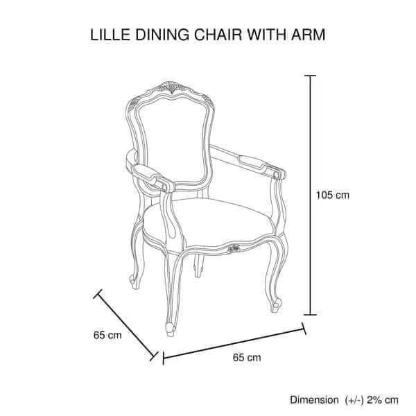 Buy large size oak wood white washed finish arm chair dining set - upinteriors-Upinteriors
