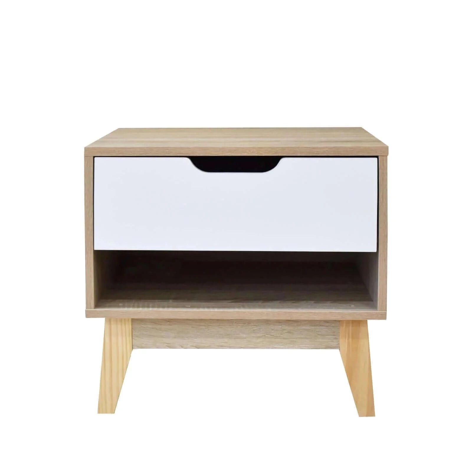 Buy milano decor bedside table manly drawers nightstand unit cabinet storage - upinteriors-Upinteriors