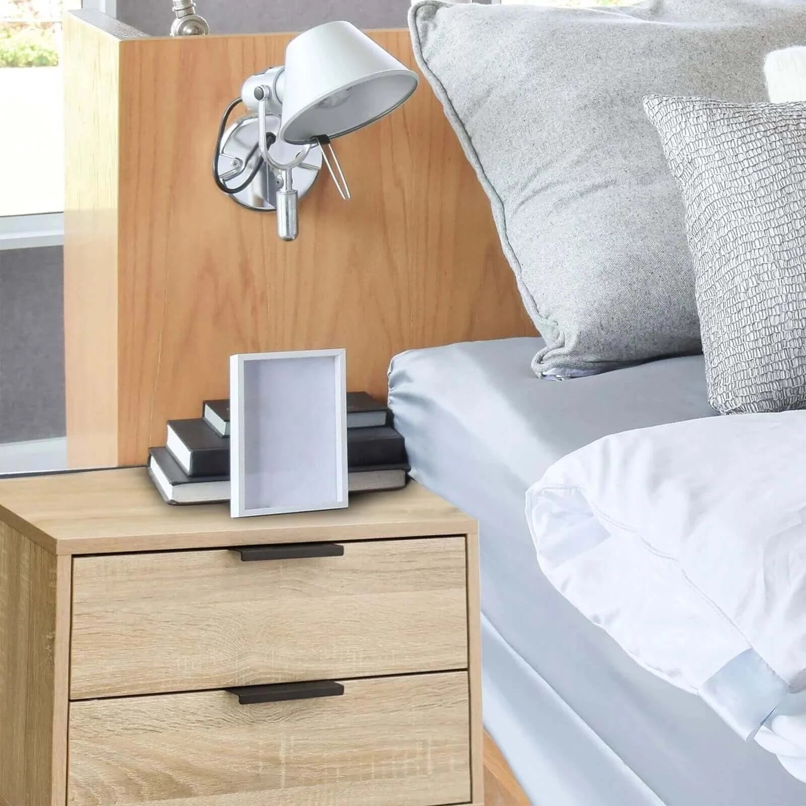 Buy milano decor bedside table paddington drawers nightstand unit cabinet storage - upinteriors-Upinteriors