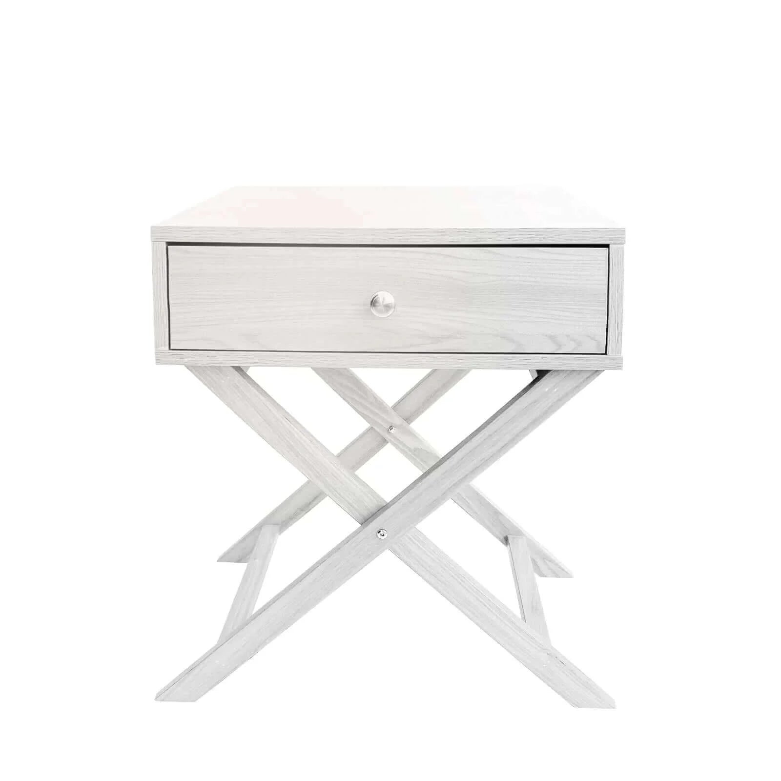 Buy milano decor bedside table surry hills white storage cabinet bedroom - one pack - white - upinteriors-Upinteriors