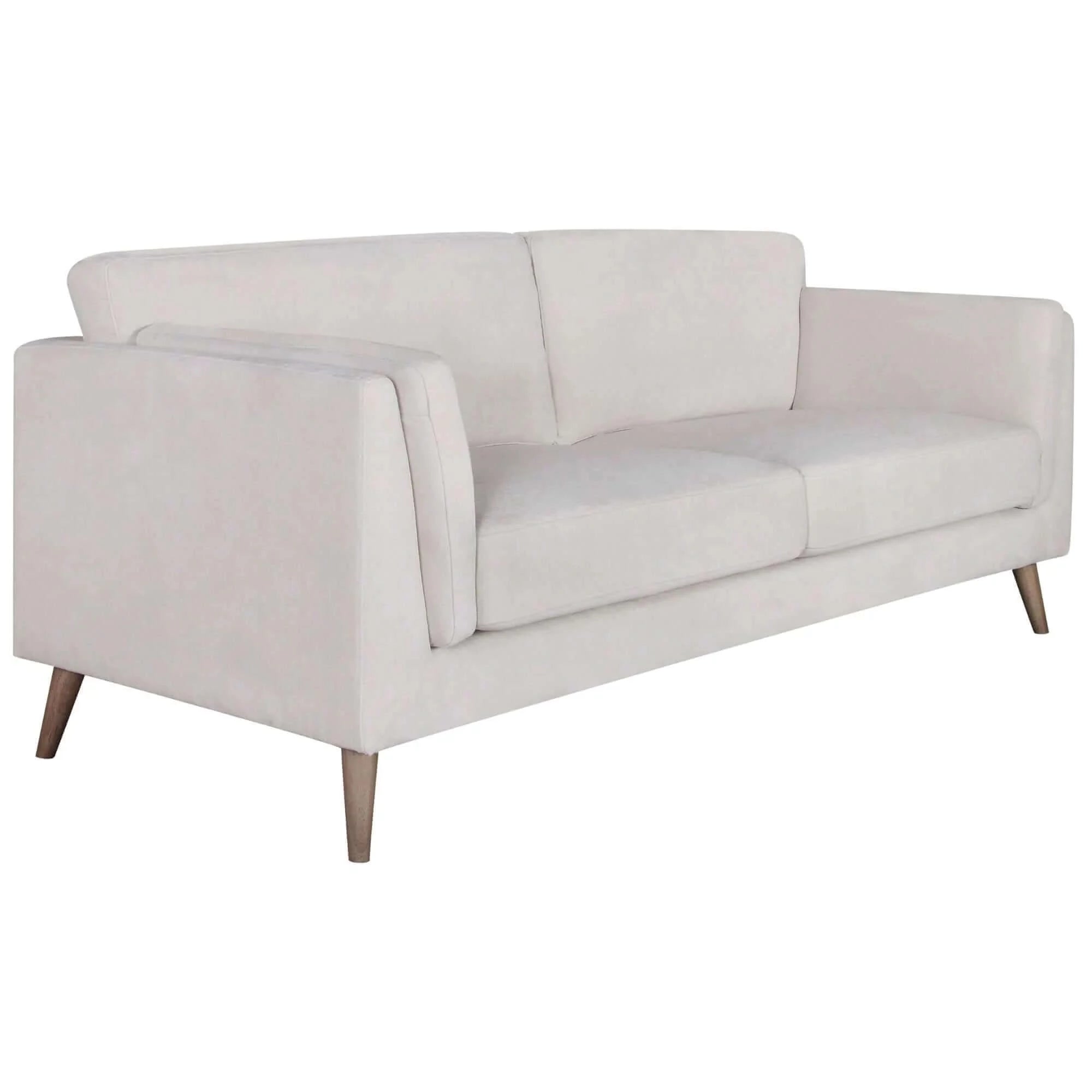 Buy nooa 3 seater sofa fabric uplholstered lounge couch - stone - upinteriors-Upinteriors