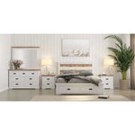 Buy orville 5pc queen bed frame suite bedside dresser furniture package -multi color - upinteriors-Upinteriors