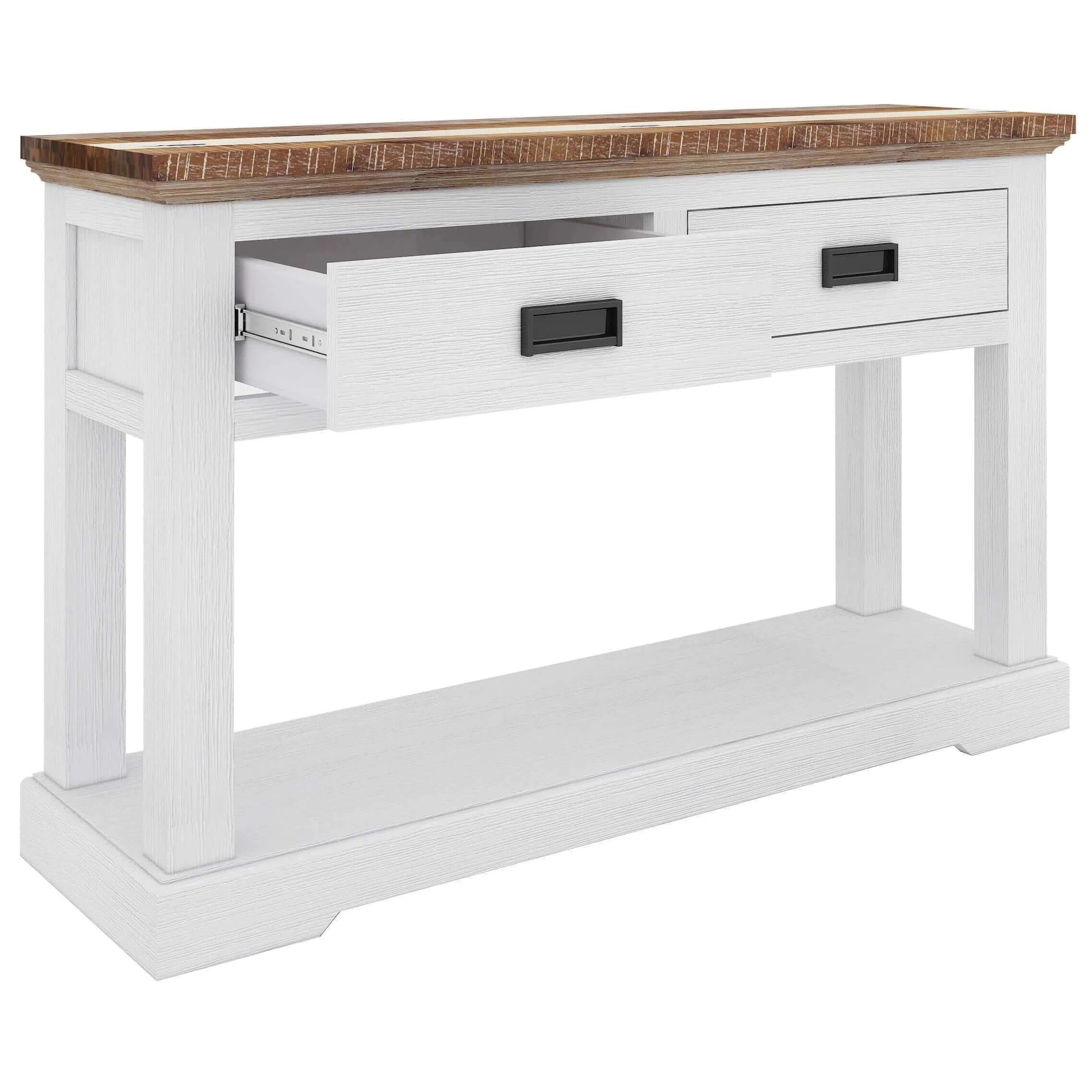 Buy orville console hallway entry table 125cm solid acacia timber wood - multi color - upinteriors-Upinteriors