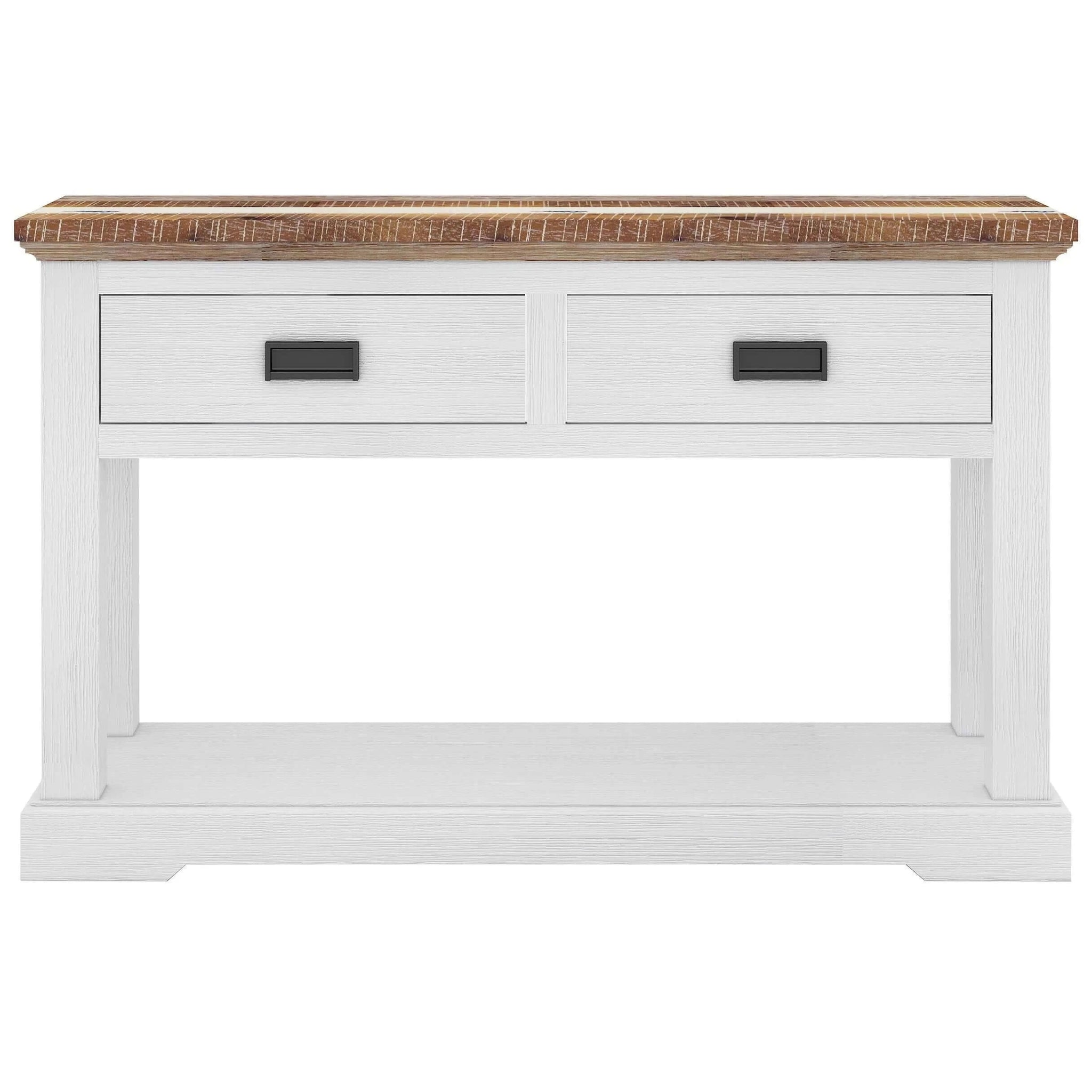 Buy orville console hallway entry table 125cm solid acacia timber wood - multi color - upinteriors-Upinteriors