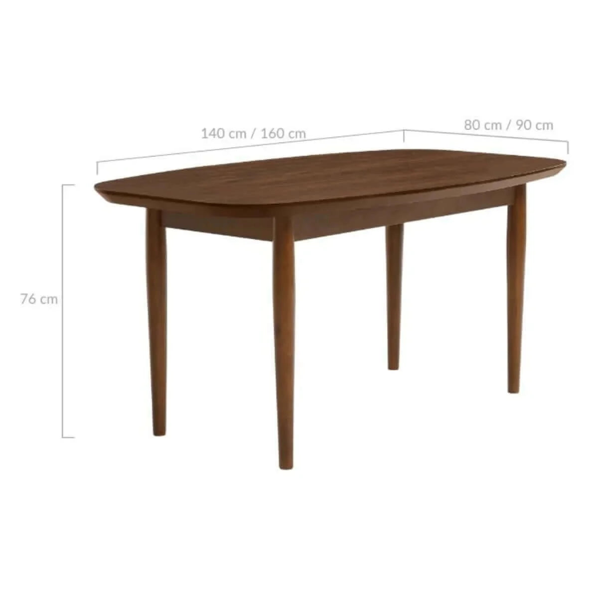 Buy pierre walnut 160cm dining table - upinteriors-Upinteriors