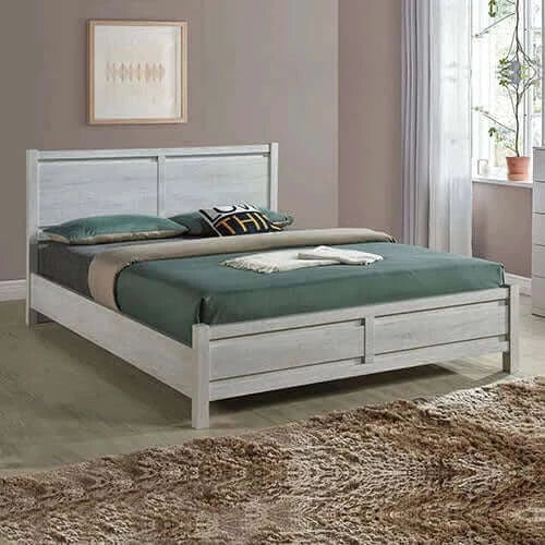 Shop Queen-Size Wooden Bed Frame Natural Wood in Australia-Upinteriors