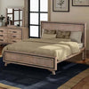 Buy queen size silver brush bed frame in acacia wood construction - upinteriors-Upinteriors