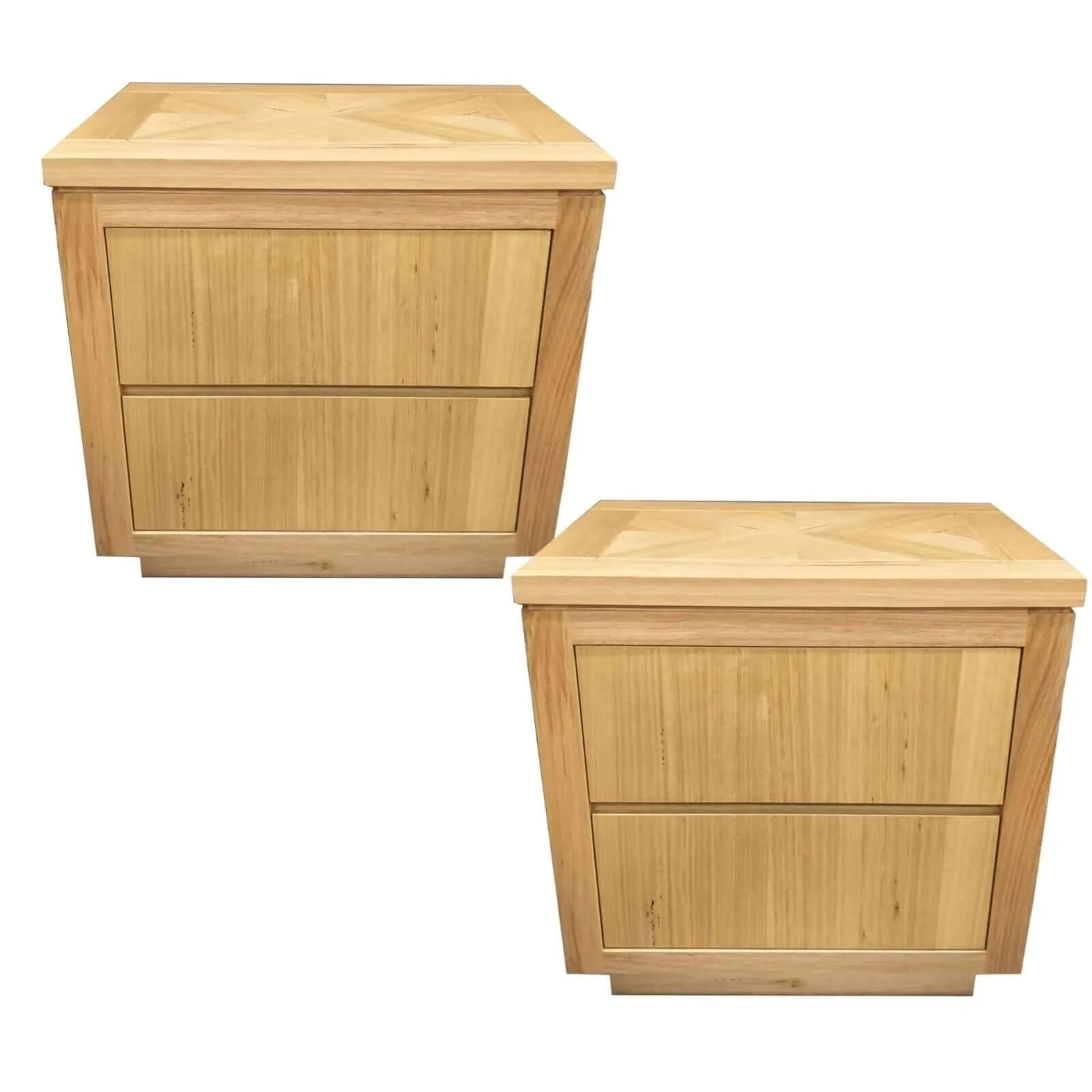 Buy rosemallow 2pc bedside table 2 drawers storage cabinet nightstand end tables - upinteriors-Upinteriors