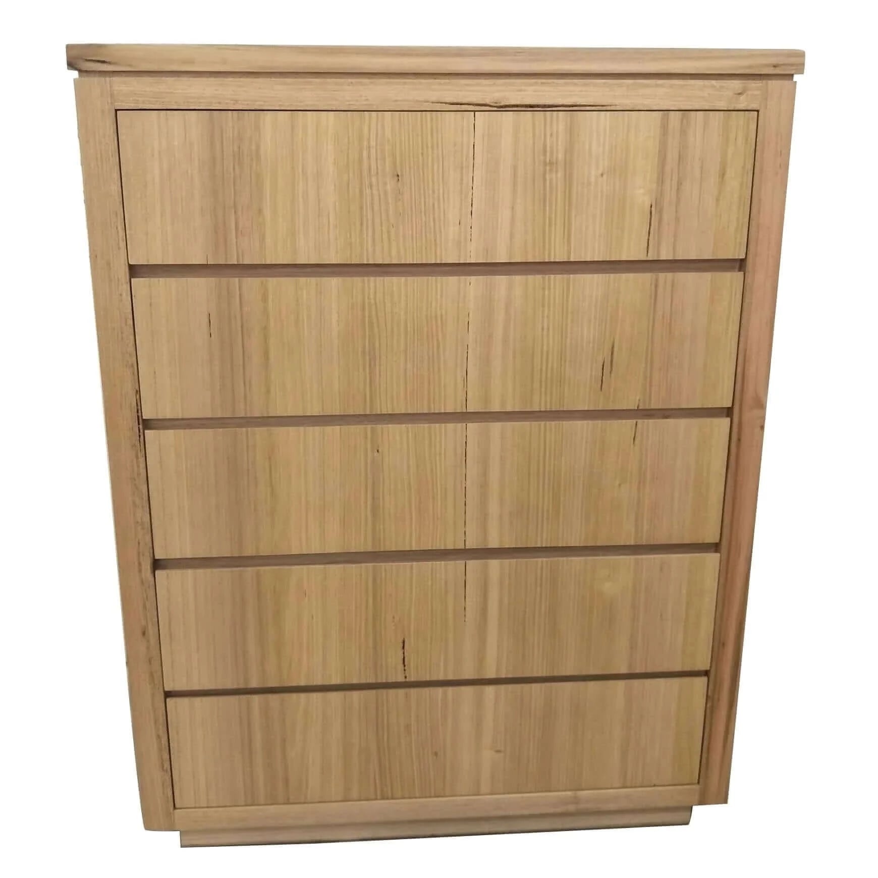 Buy rosemallow tallboy 5 chest of drawers solid messmate wood bed storage cabinet - upinteriors-Upinteriors