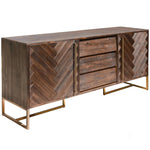 Buy tuberose buffet table 180cm 2 door 3 drawer solid acacia timber wood - brown - upinteriors-Upinteriors
