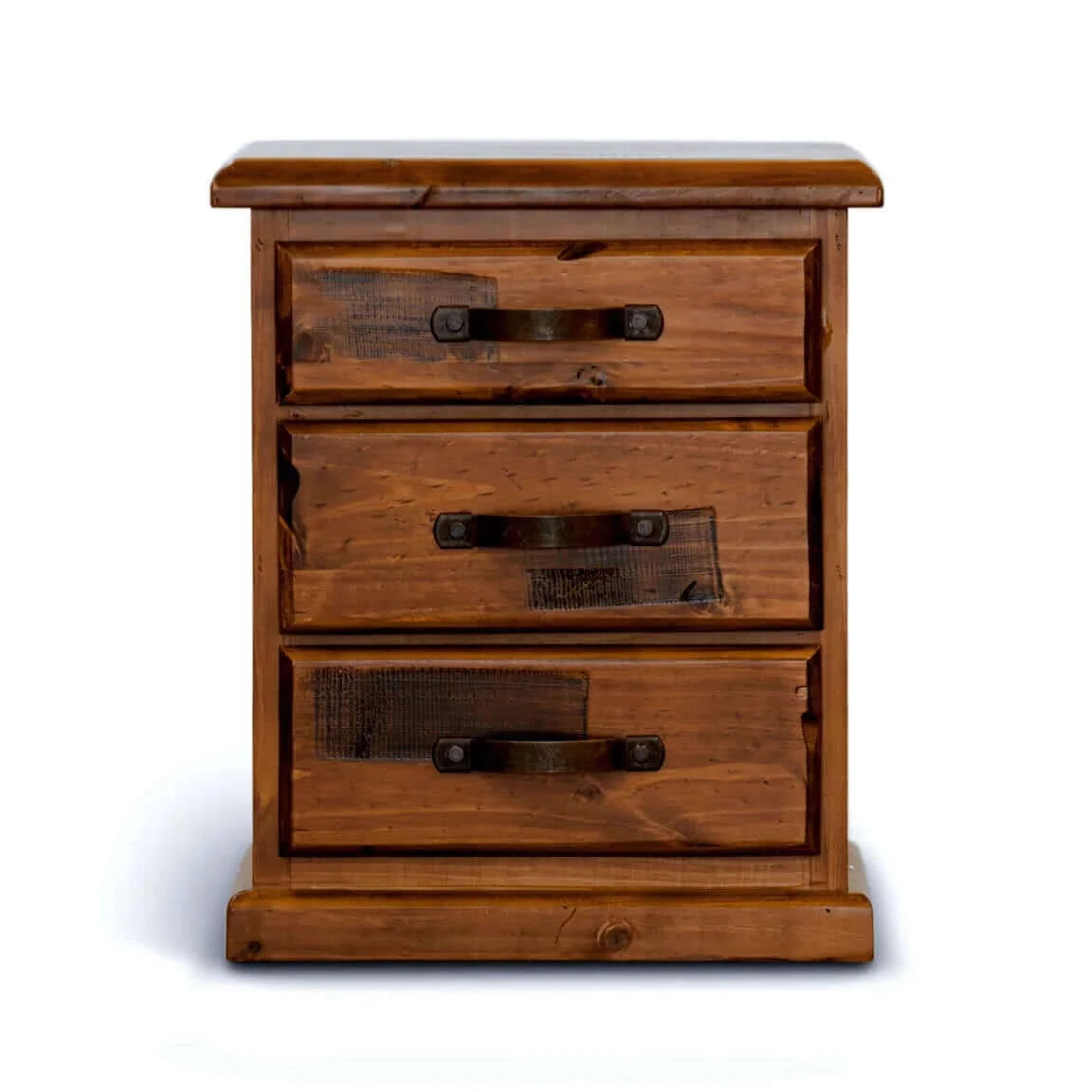 Buy umber bedside tables 3 drawers storage cabinet shelf side end table - dark brown - upinteriors-Upinteriors