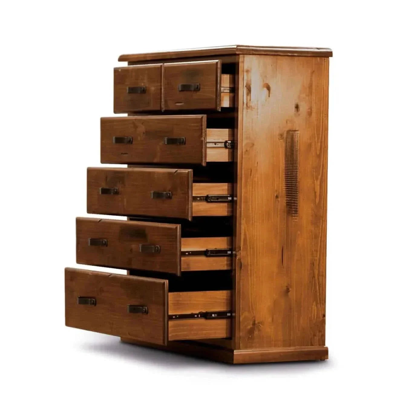 Buy umber tallboy 6 chest of drawers solid pine wood storage
